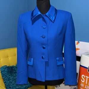 Elegant Blue Women's Jacket size 6